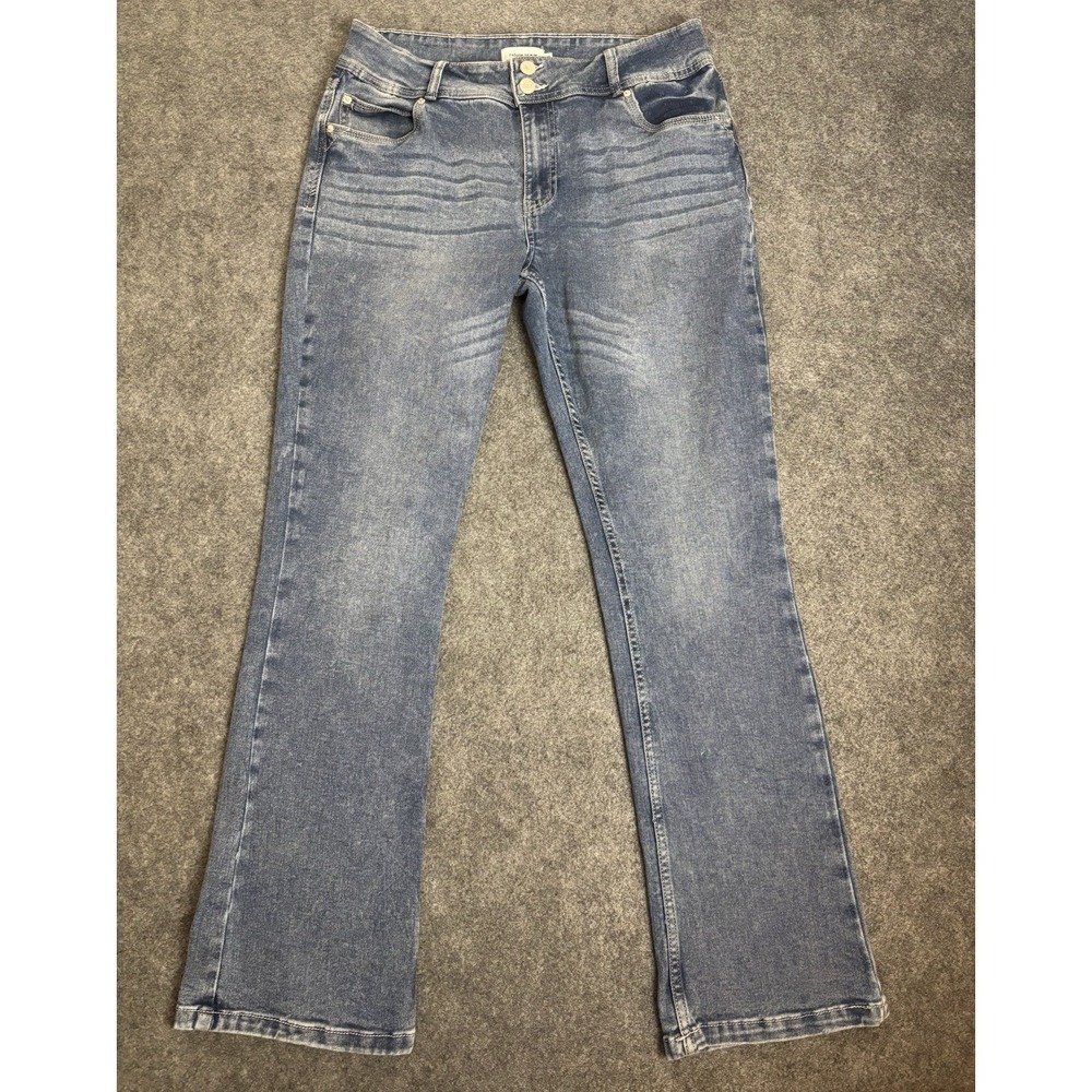 Refuge Denim Women's Bootcut Jeans Size 9 Blue Stretch Mid Rise. A5